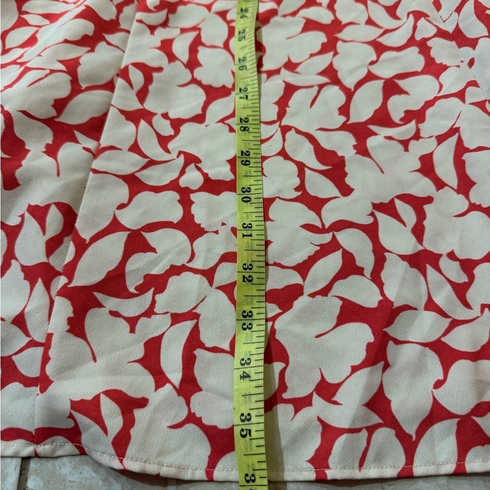 UNIQLO Size-S Floral Sleeveless Dress - Red and White - Picture 5 of 10